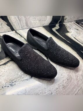 Steve Madden Corrido Black Crystal Rhinestone Loafers Men’s 10.5 NWOT